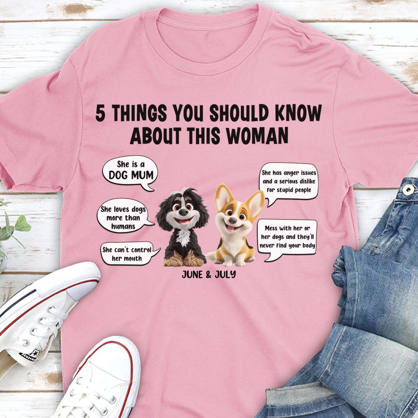 PST52 5 Things You Should Know About This Woman Dog Lover-Personalized Custom