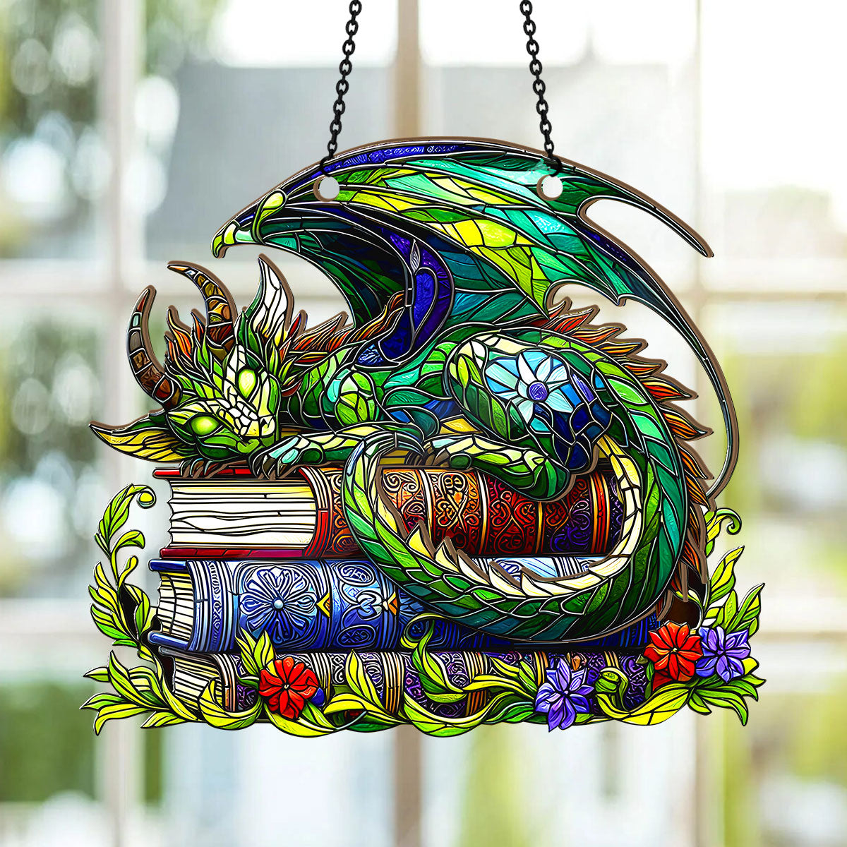 PSSW09 Whispers Between The Pages Suncatcher Ornament
