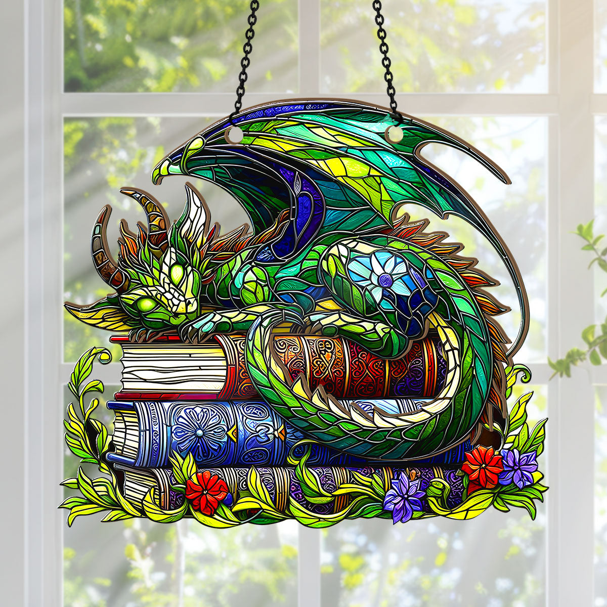 PSSW09 Whispers Between The Pages Suncatcher Ornament