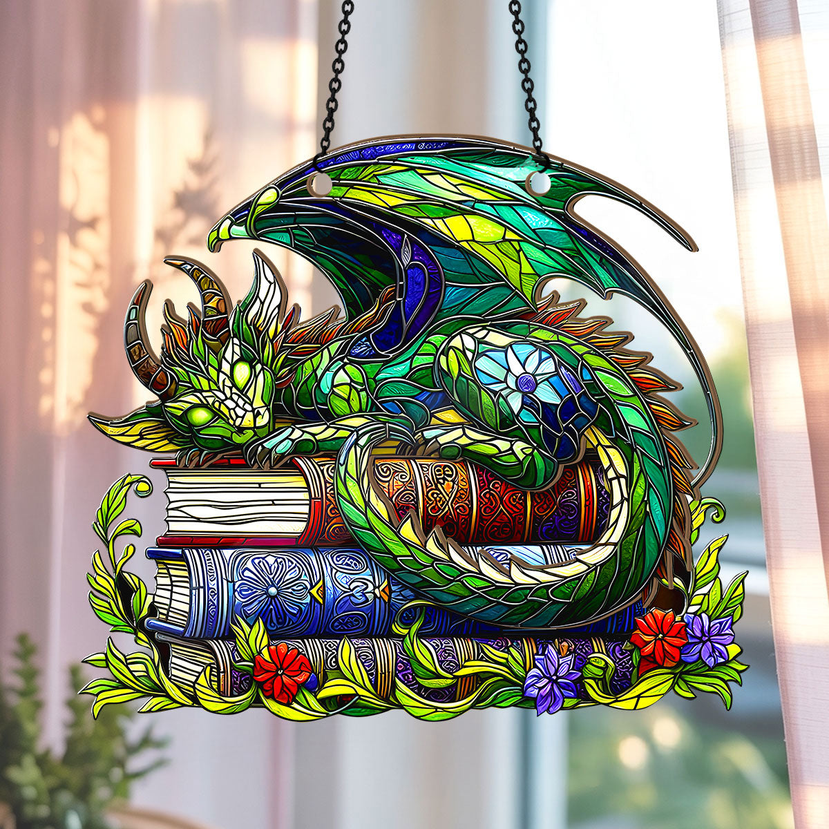PSSW09 Whispers Between The Pages Suncatcher Ornament