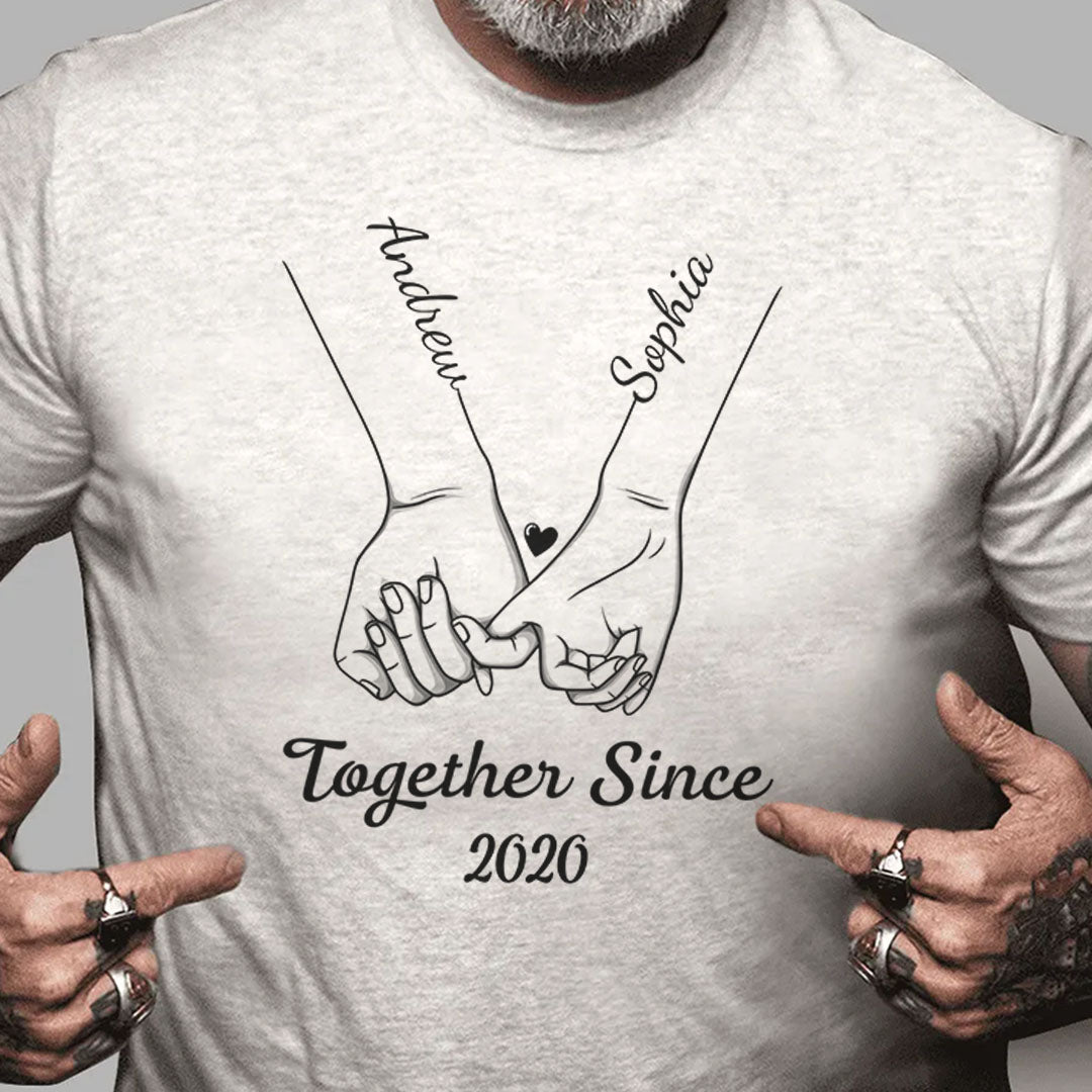 PSTPA13 Couple Together Since - Personalized Custom T-shirt Hoodie