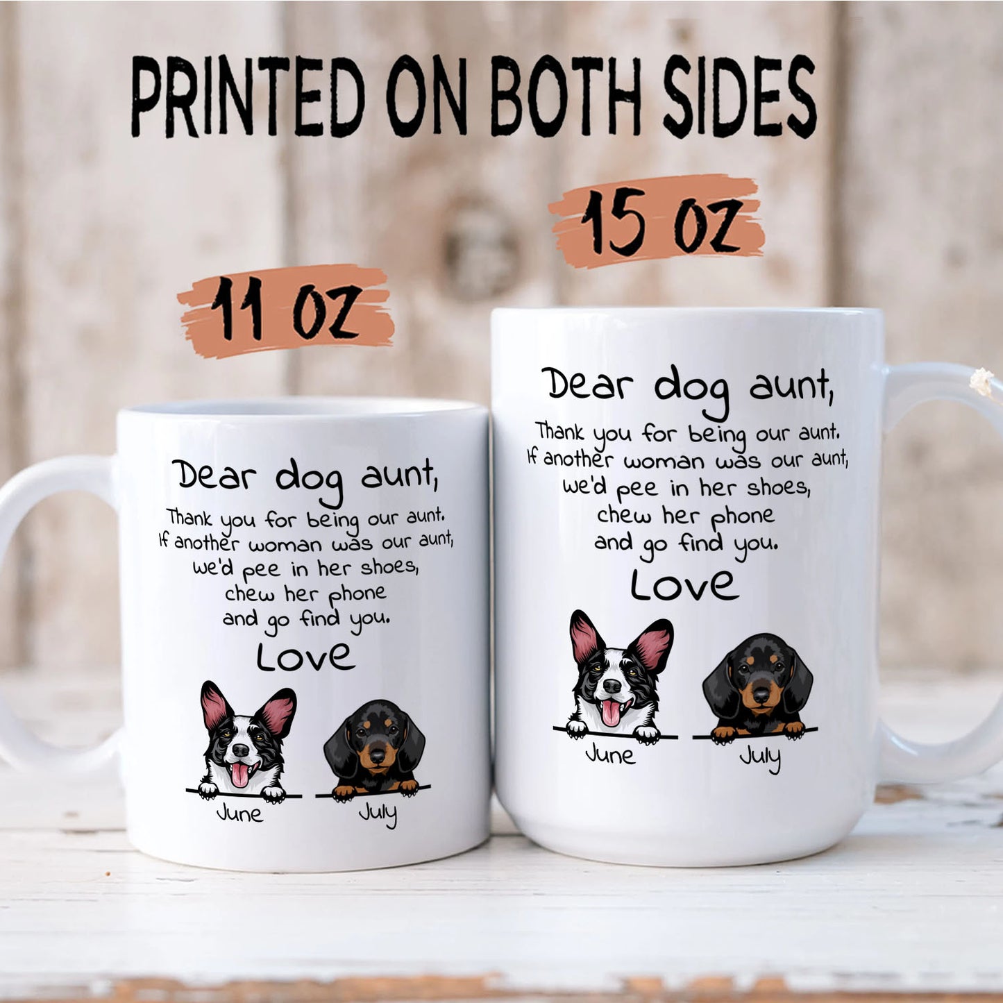 PST91 Dear Dog Dad Dog Mom Dog Parent - White Mug Accent Mug