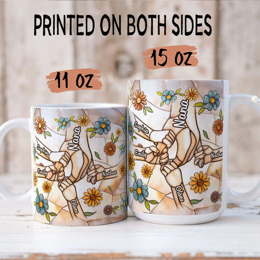 PST132 Mother's Day 3D Inflated Effect Printed - Personalized White Mug Accent Mug