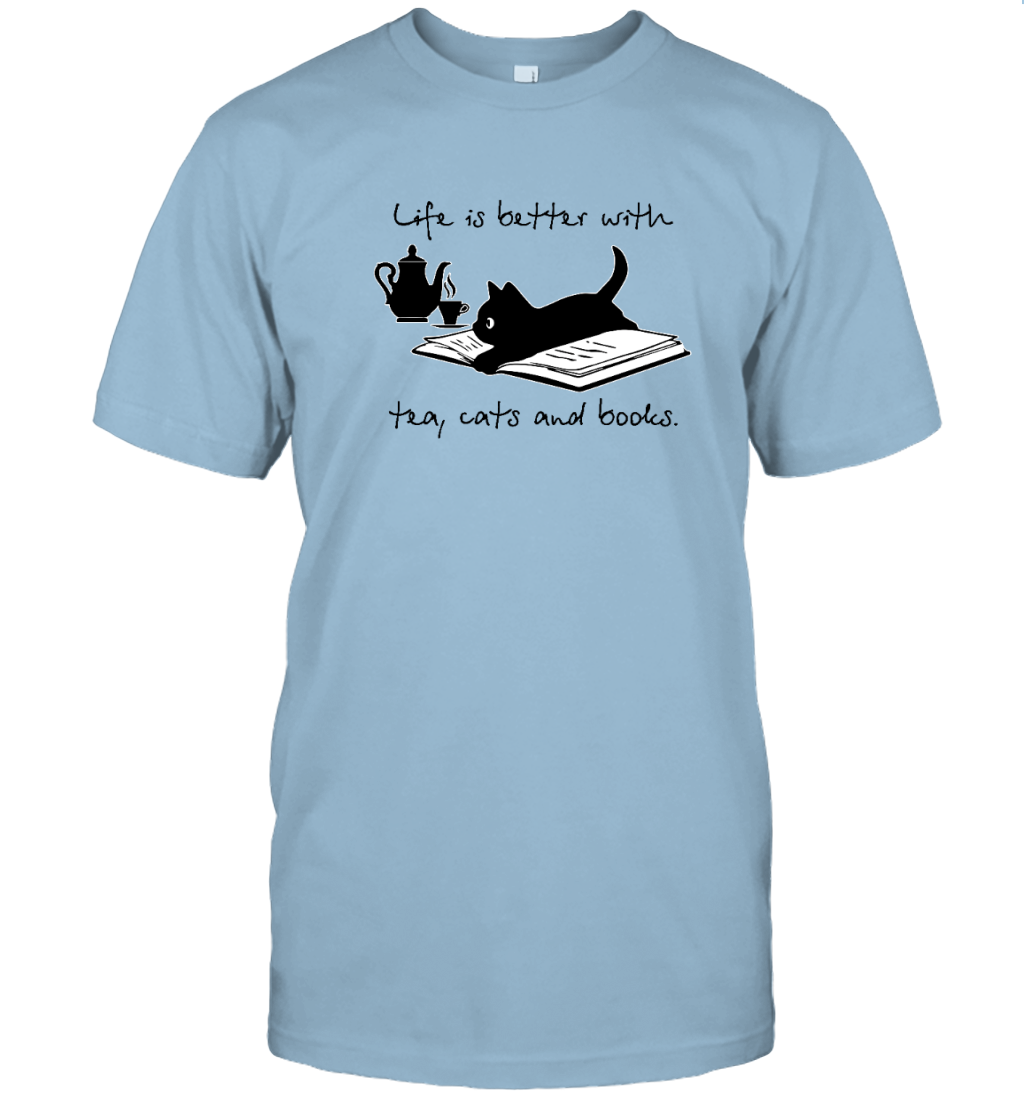 ETT1099a Life Is Better With Tea Cats And Books