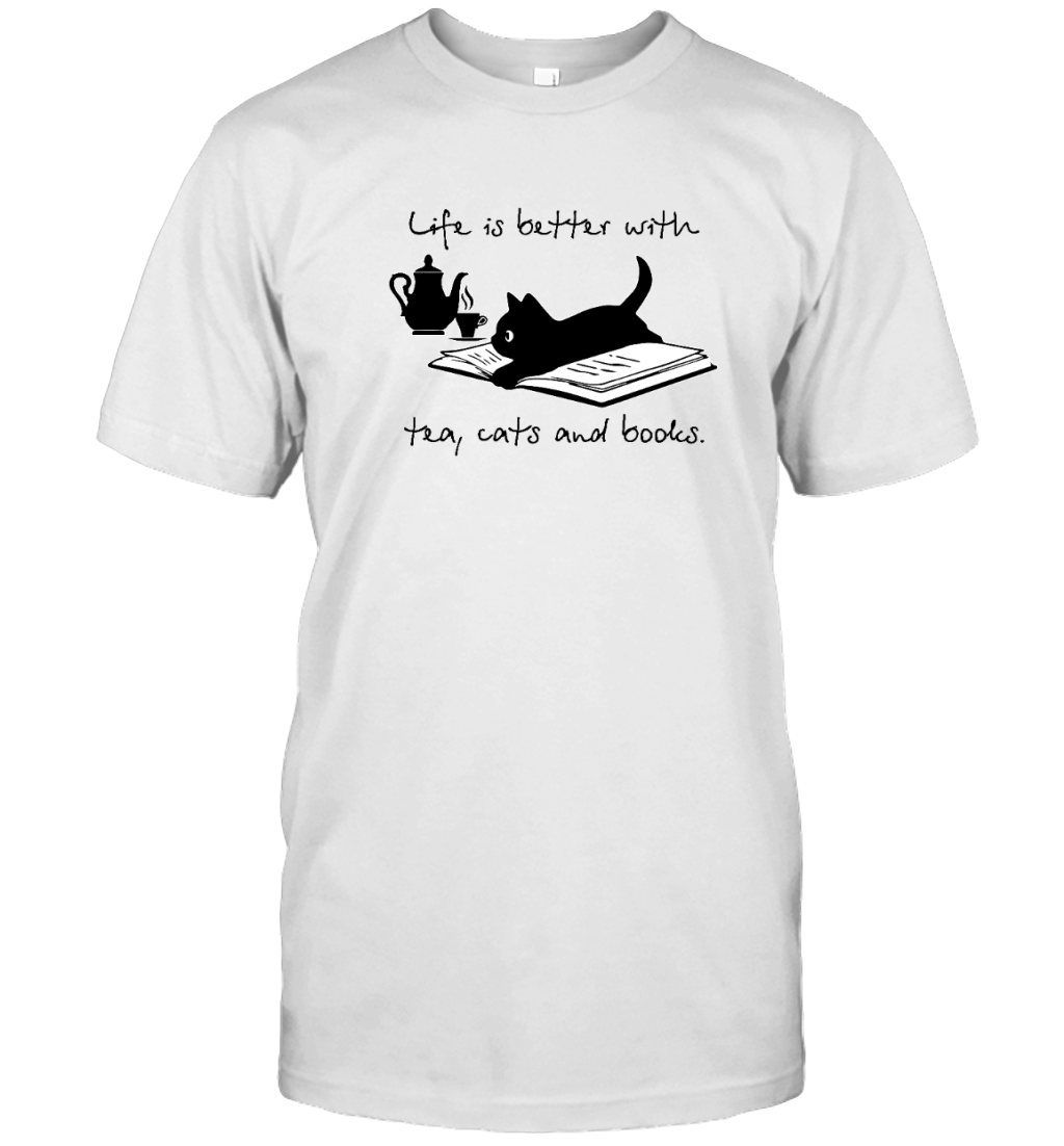 ETT1099a Life Is Better With Tea Cats And Books