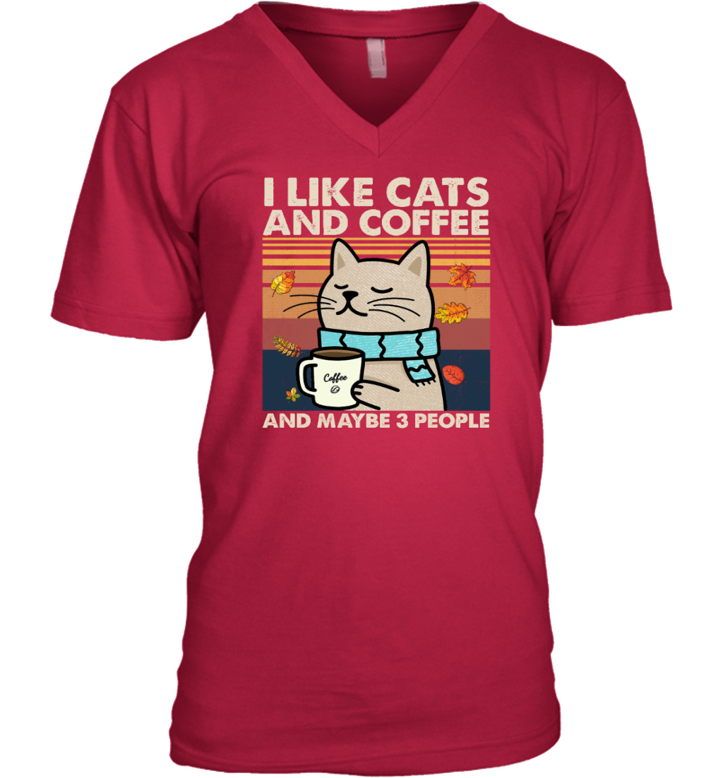 ETT1829 I Like Cats And Coffee And Maybe 3 People