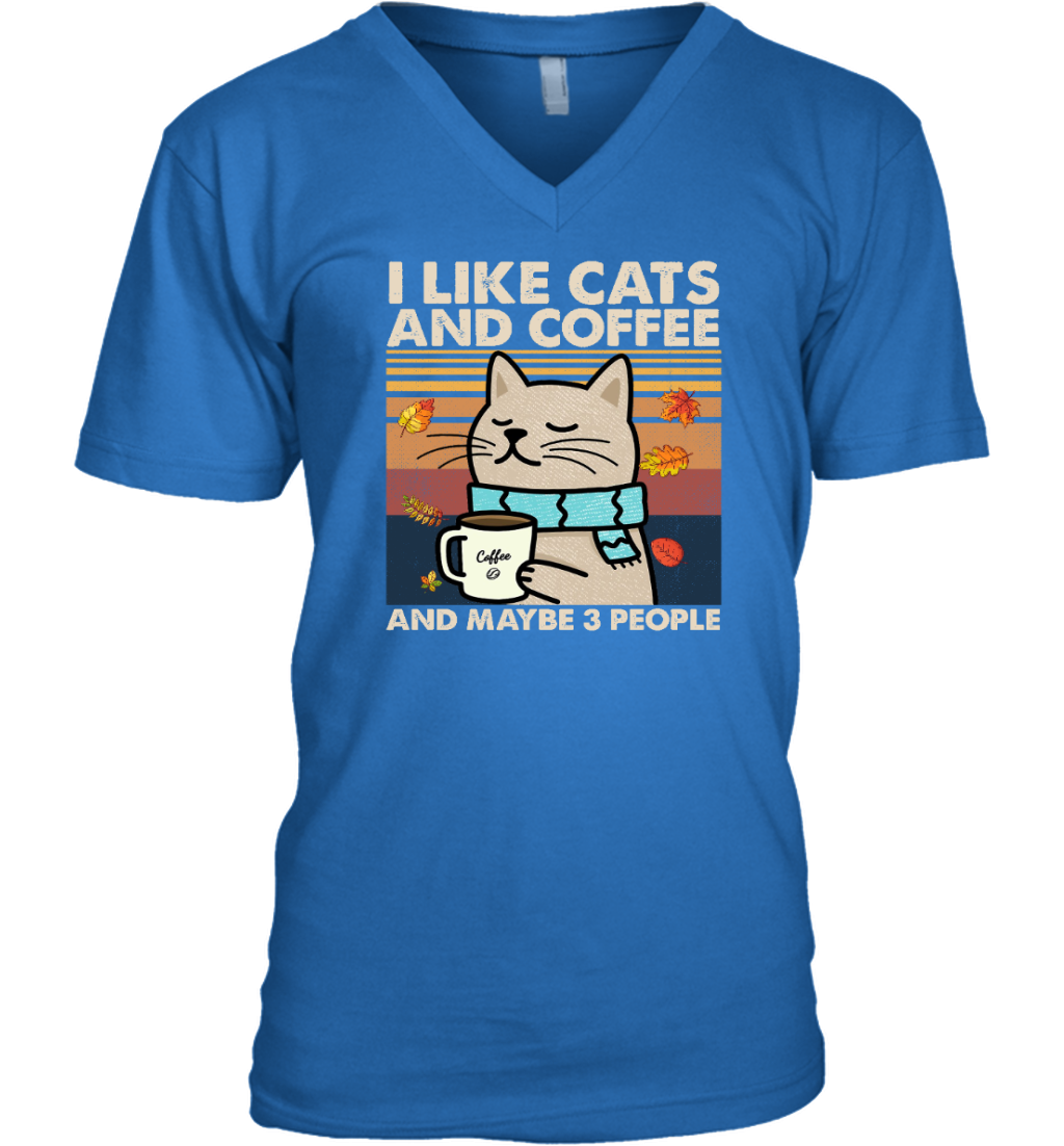 ETT1829 I Like Cats And Coffee And Maybe 3 People