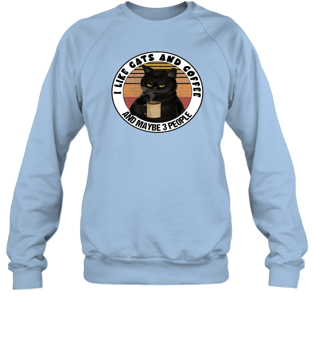 ETT915 I Love Cats And Coffee And Maybe 3 People