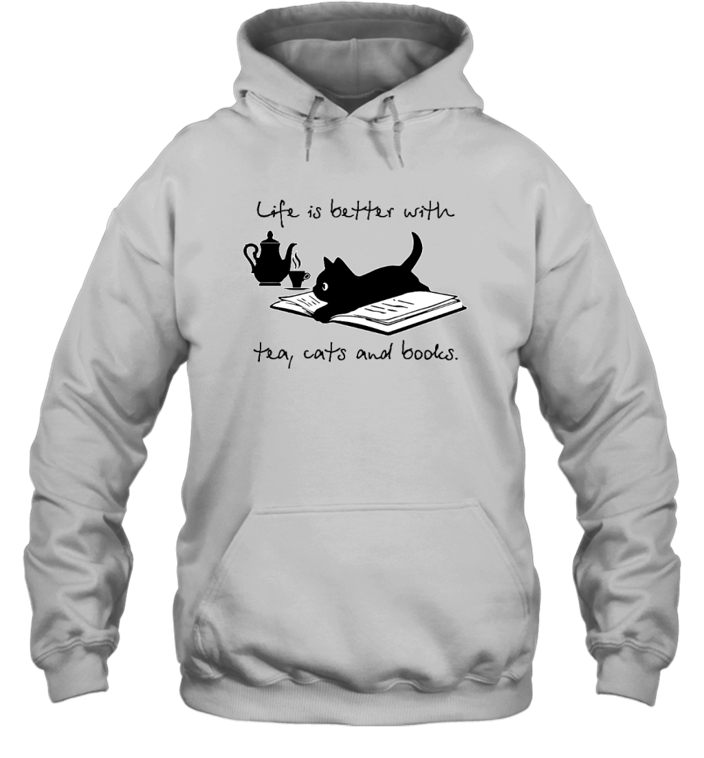 ETT1099a Life Is Better With Tea Cats And Books