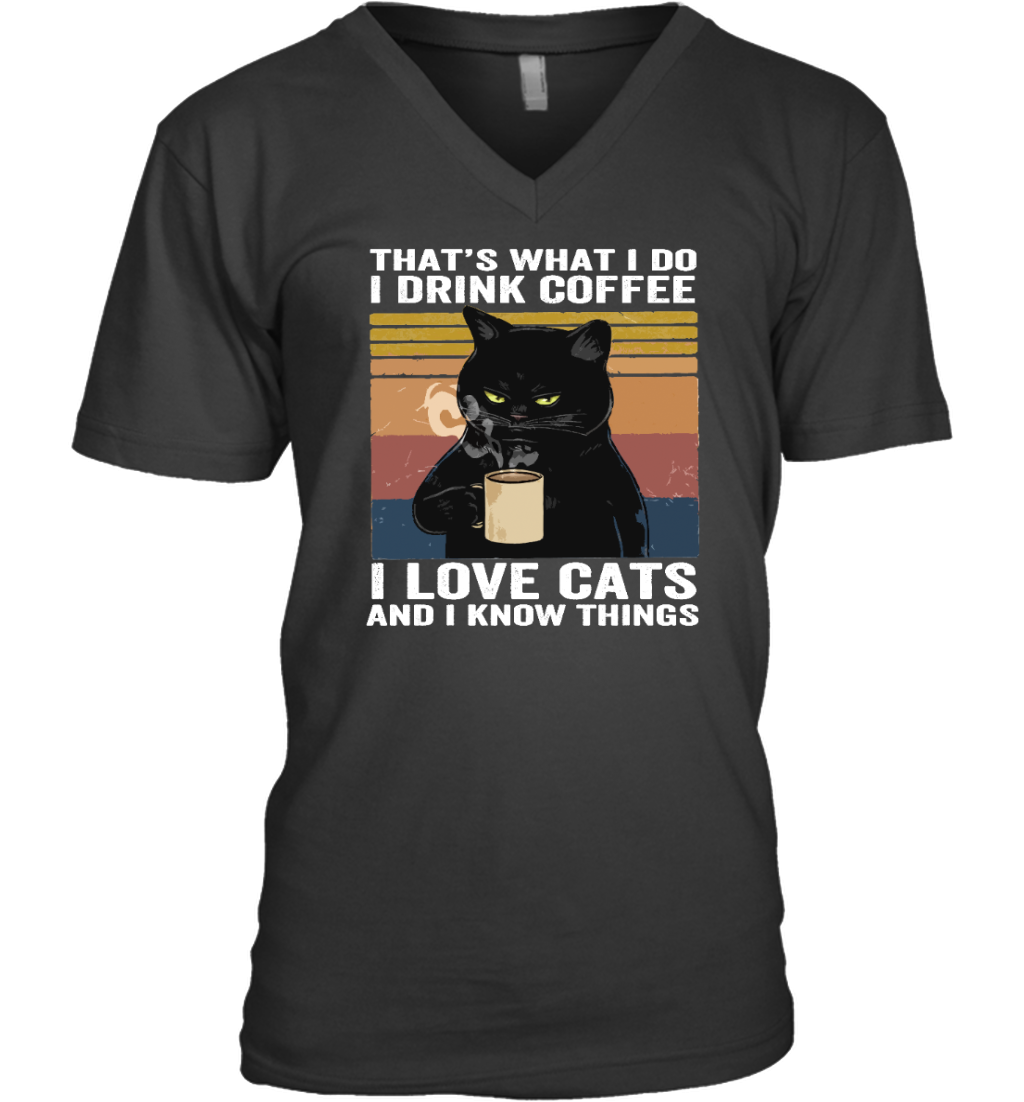 ETT273a I Drink Coffee I Love Cats And I Know Things