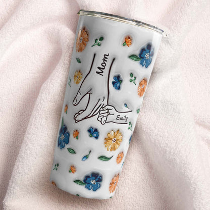 PST136 Hold My Hand 3D Inflated Effect Printed - Personalized Custom Tumbler