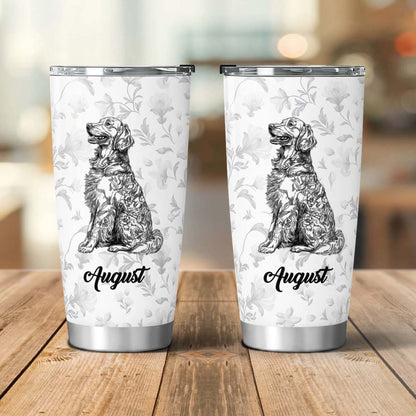 PSTB23 Toile De Jouy French Dog Lover - Personalized Custom Tumbler