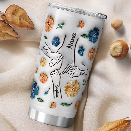 PST136 Hold My Hand 3D Inflated Effect Printed - Personalized Custom Tumbler