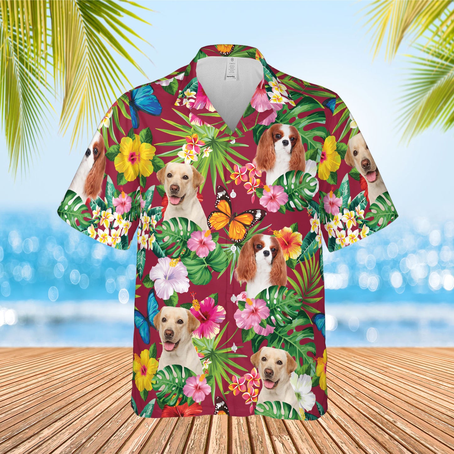 PSH15 Personalized Photo Upload Cat Dog Lover - Custom Hawaiian Shirt