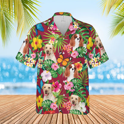 PSH15 Personalized Photo Upload Cat Dog Lover - Custom Hawaiian Shirt