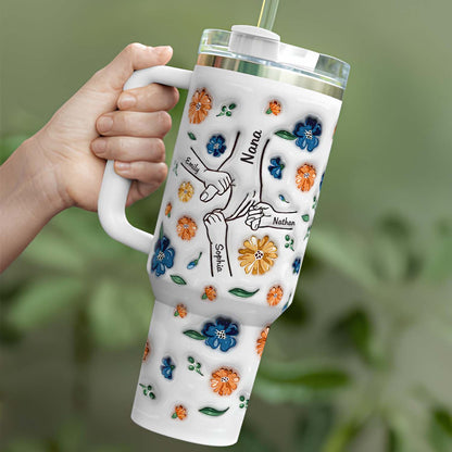 PST136 Hold My Hand 3D Inflated Effect Printed - Personalized Custom Tumbler
