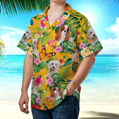 PSH15 Personalized Photo Upload Cat Dog Lover - Custom Hawaiian Shirt