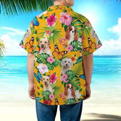 PSH15 Personalized Photo Upload Cat Dog Lover - Custom Hawaiian Shirt