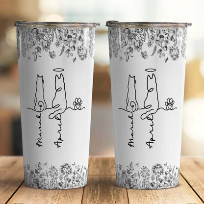 PSTB21 Toile De Jouy French Dog Line - Personalized Custom Tumbler