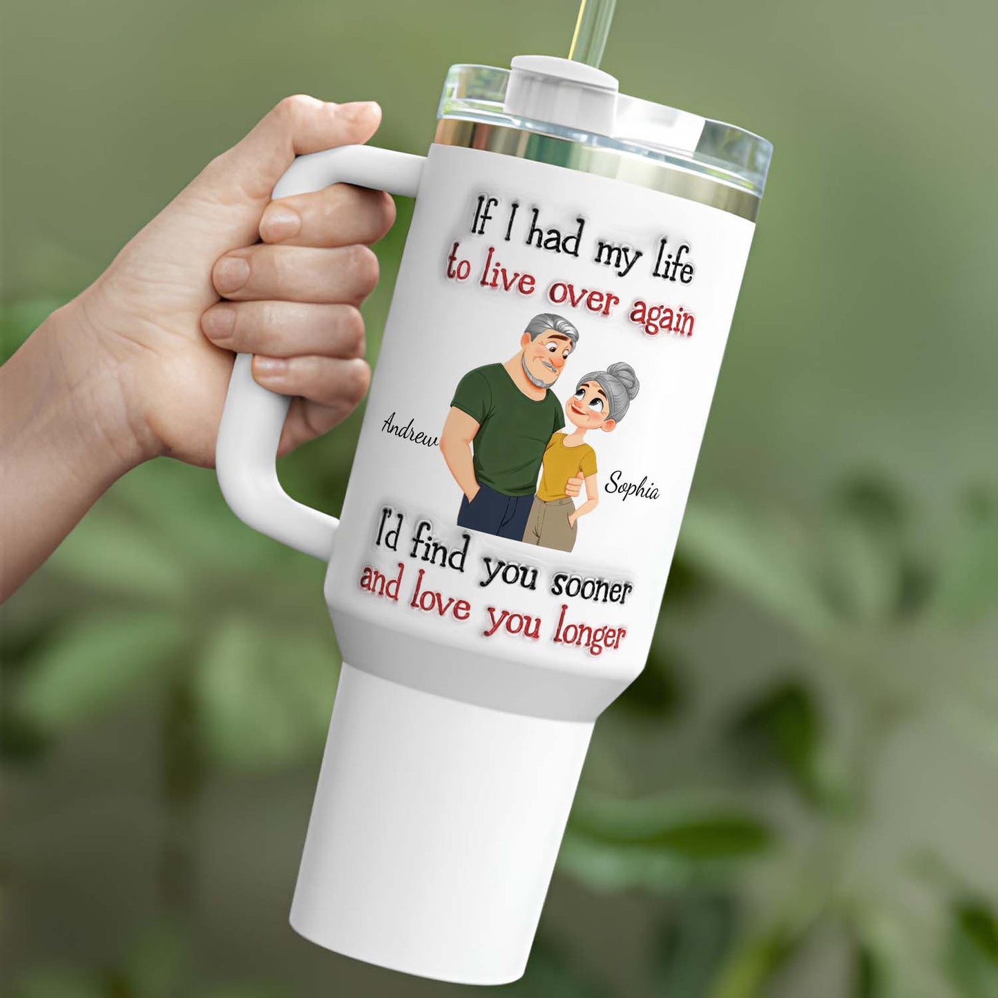 PST156 - If I Had My Life To Live Over Again- Personalized Custom Tumbler