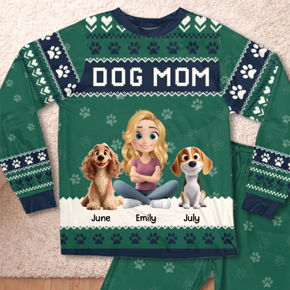 PSTPA05 A Girl And Her Dog A Bond That Can't Be Broken - Personalized Custom Pajama Set