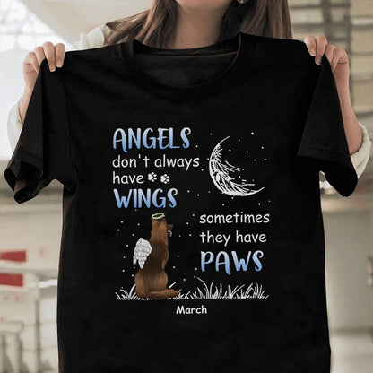 PST97 Angels Don't Always Have Wings - Personalized Custom T-shirt Hoodie