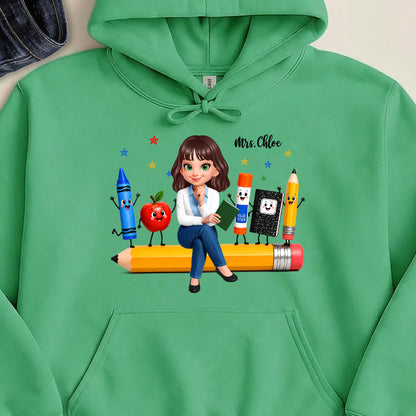 UPST103 Back To School Funny Colorful - Personalized T-shirt Hoodie