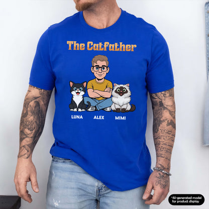 UPST107 The Catfather Retro - Personalized T-shirt Hoodie