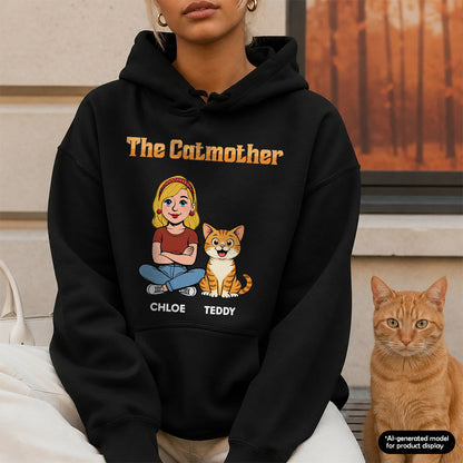 UPST108 The Catmother Retro - Personalized T-shirt Hoodie