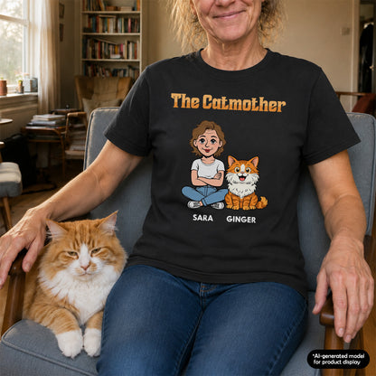 UPST108 The Catmother Retro - Personalized T-shirt Hoodie
