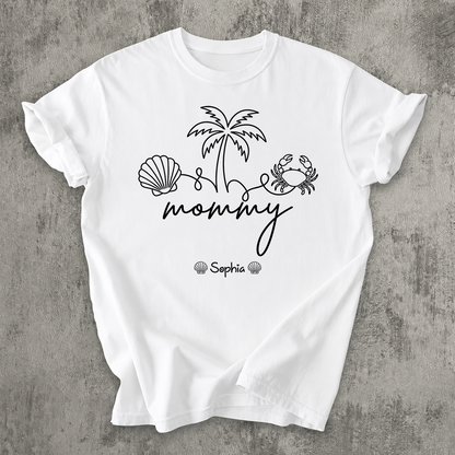 VPST62 Grandma Mom Beach Vibe - Personalized T-shirt Hoodie