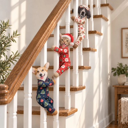 PST261 Merry Christmas Funny Pajamas - Personalized Poseable Plush Doll