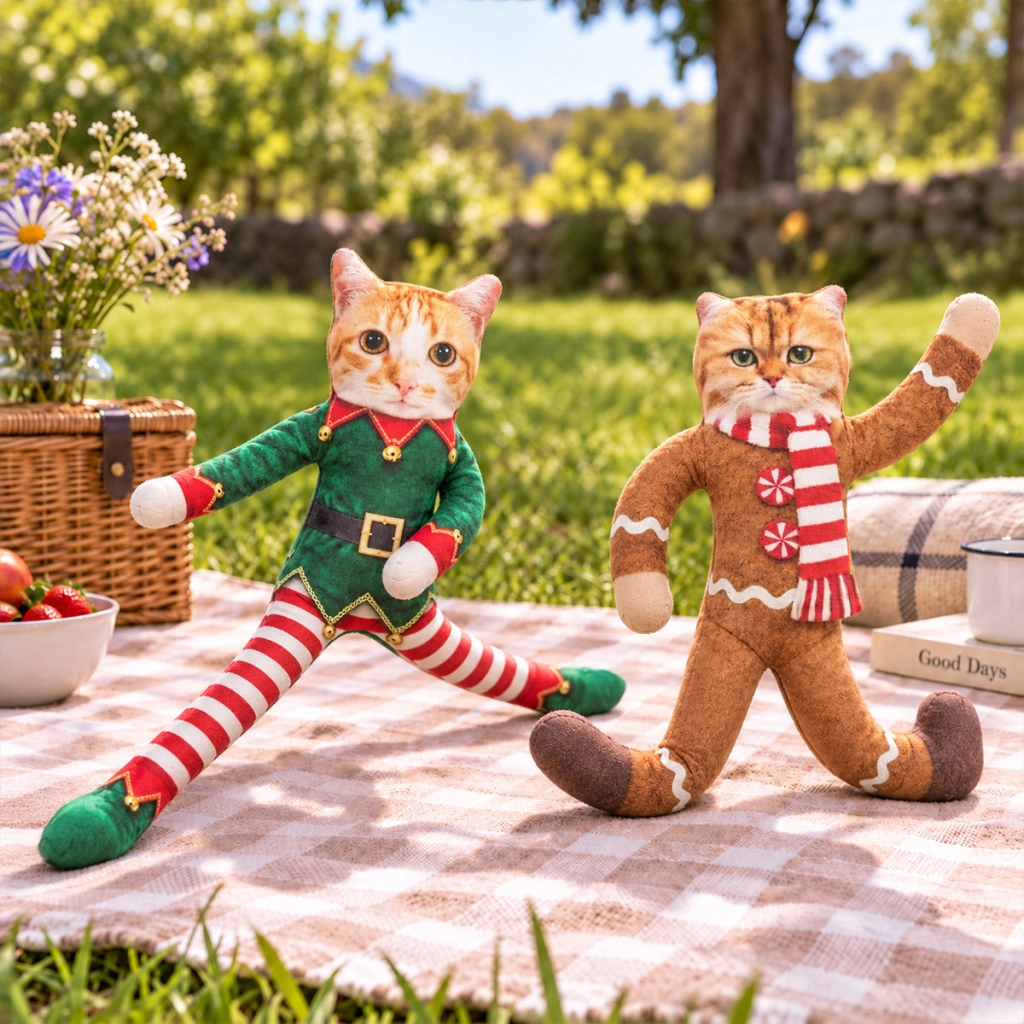 PST260 Merry Christmas Funny - Personalized Poseable Plush Doll
