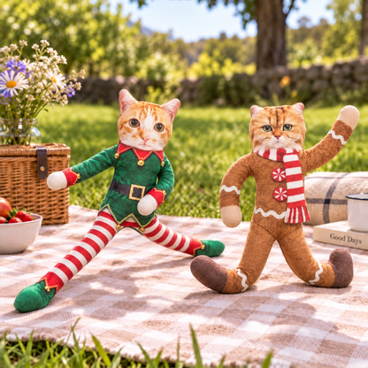 PST260 Merry Christmas Funny - Personalized Poseable Plush Doll