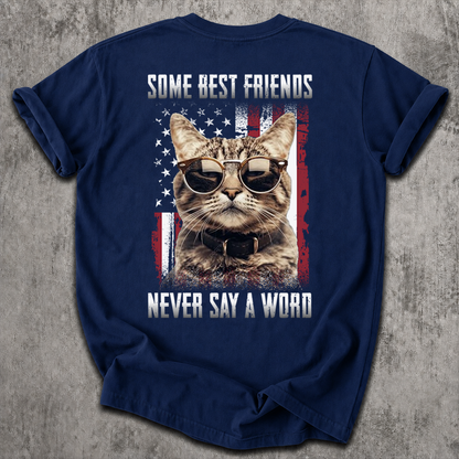 VPST64 Some Best Friends Never Say A Word - Personalized Back T-shirt Hoodie