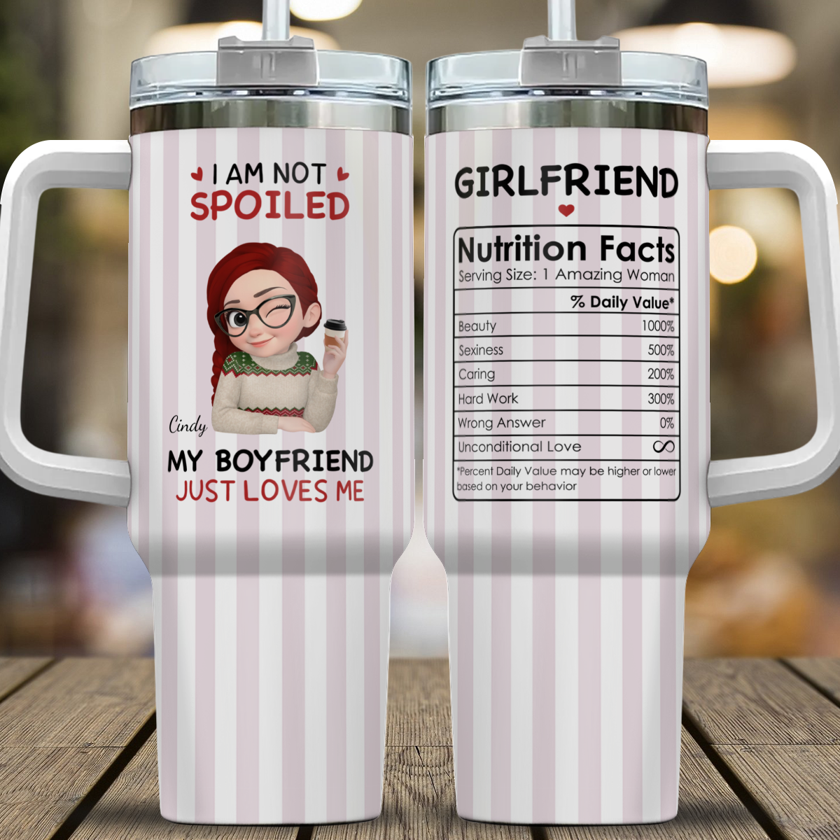 VPST70 I'm Not Spoiled My Husband Just Loves Me - Personalized Custom Tumbler