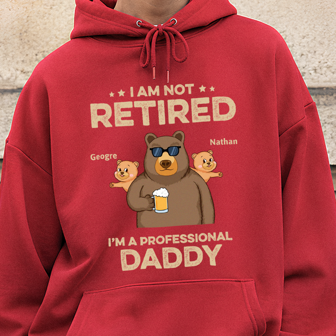 VPST05 I'm Not Retired I'm A Professional Grandpa - Personalized Custom T-shirt Hoodie