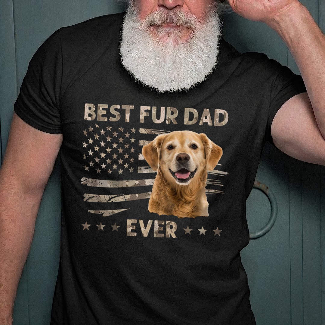VPST31 Best Dog Cat Fur Dad Ever - Personalized T-shirt Hoodie