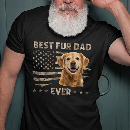 VPST31 Best Dog Cat Fur Dad Ever - Personalized T-shirt Hoodie