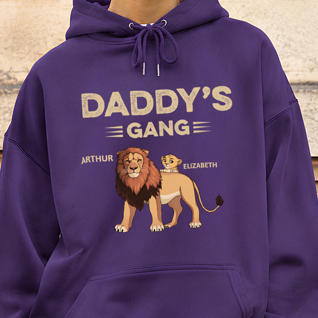 VPST06 Daddy's Gang - Personalized Custom T-shirt Hoodie