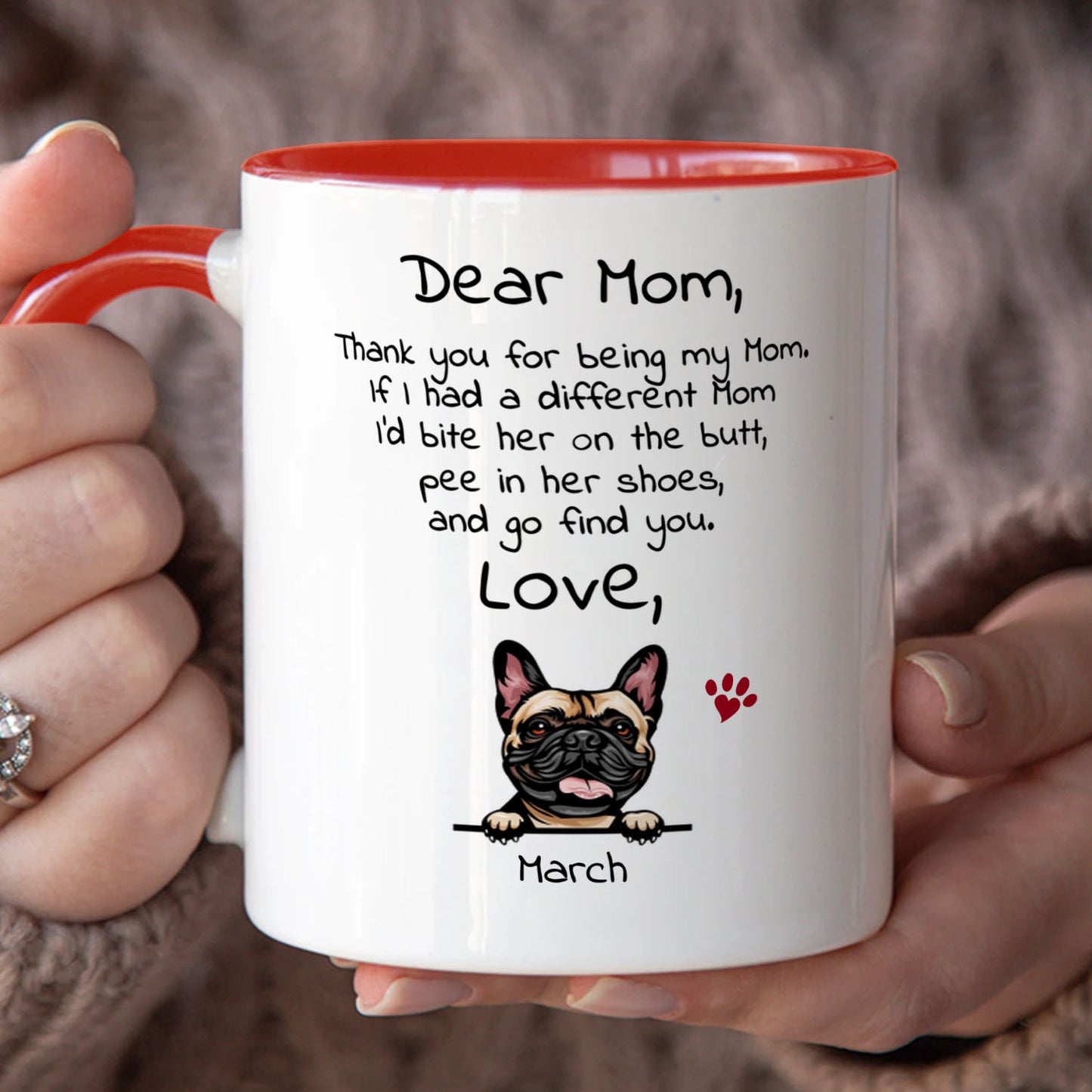 PST94 Dear Dog Dad Dog Mom Dog Parent - White Mug Accent Mug