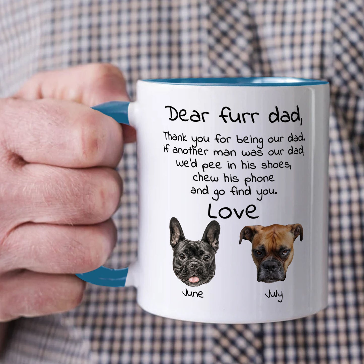 PST91 Dear Dog Dad Dog Mom Dog Parent - White Mug Accent Mug