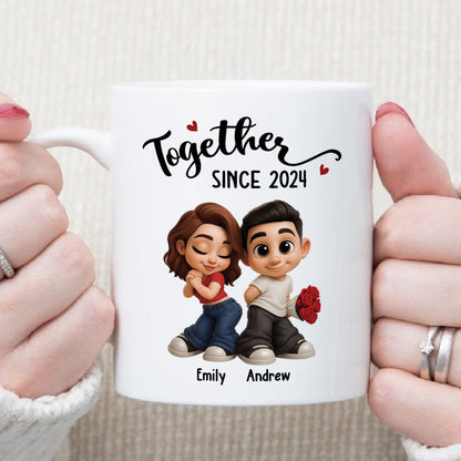 PST98 Couple Together Rose - White Mug Accent Mug