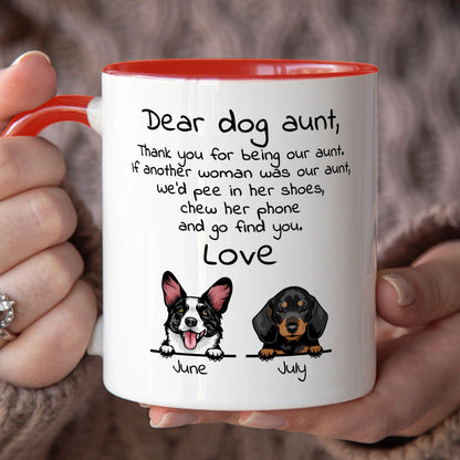 PST91 Dear Dog Dad Dog Mom Dog Parent - White Mug Accent Mug