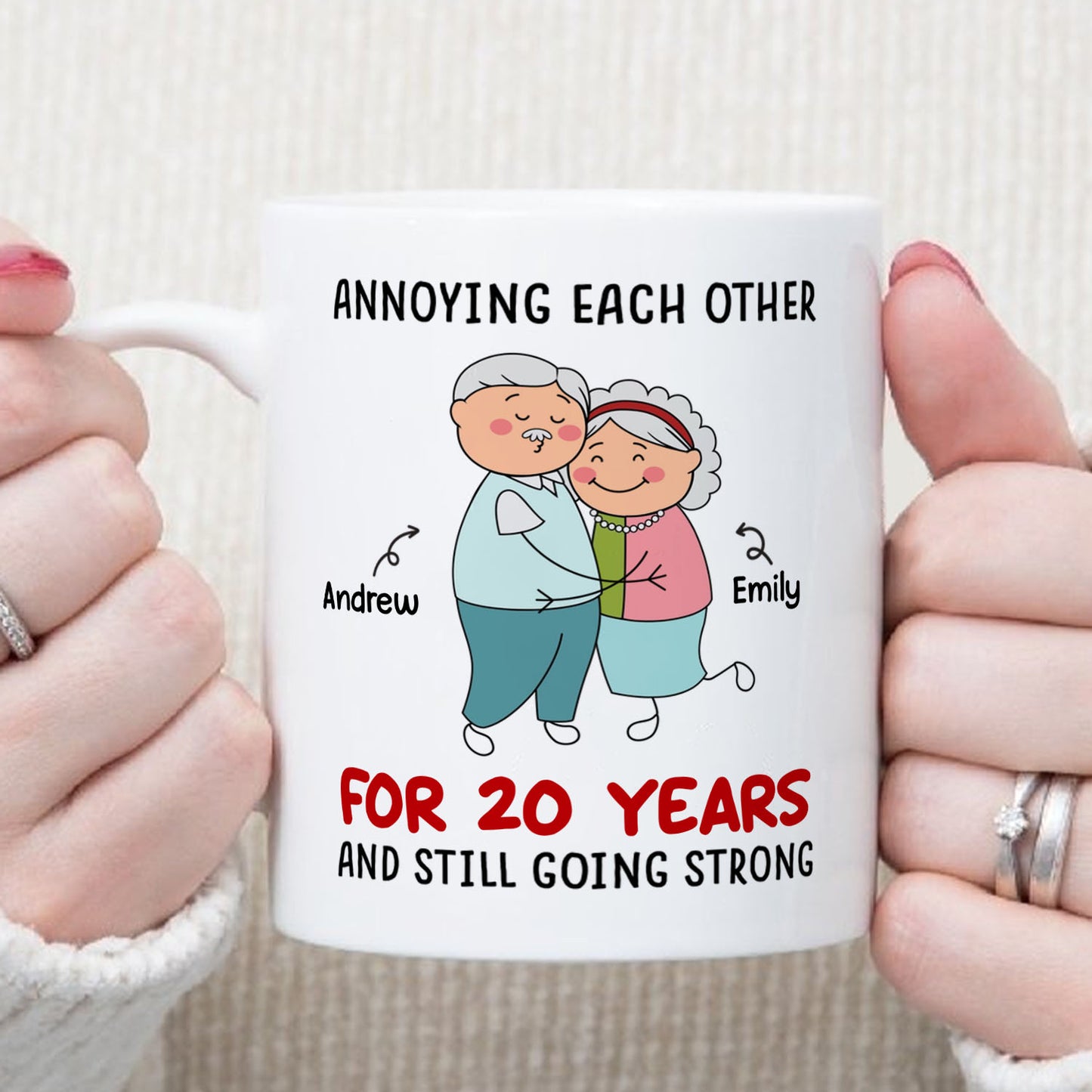 PST105 Annoying Each Other - White Mug Accent Mug