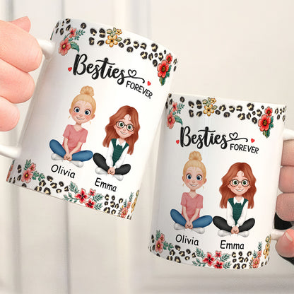 APST02 Sisters Forever - 3D Inflated Effect Custom Personalized Mug