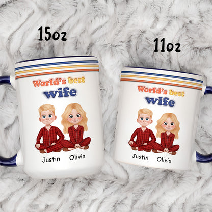 APST03 World's Best Boyfriend - 3D Inflated Effect Custom Personalized Mug