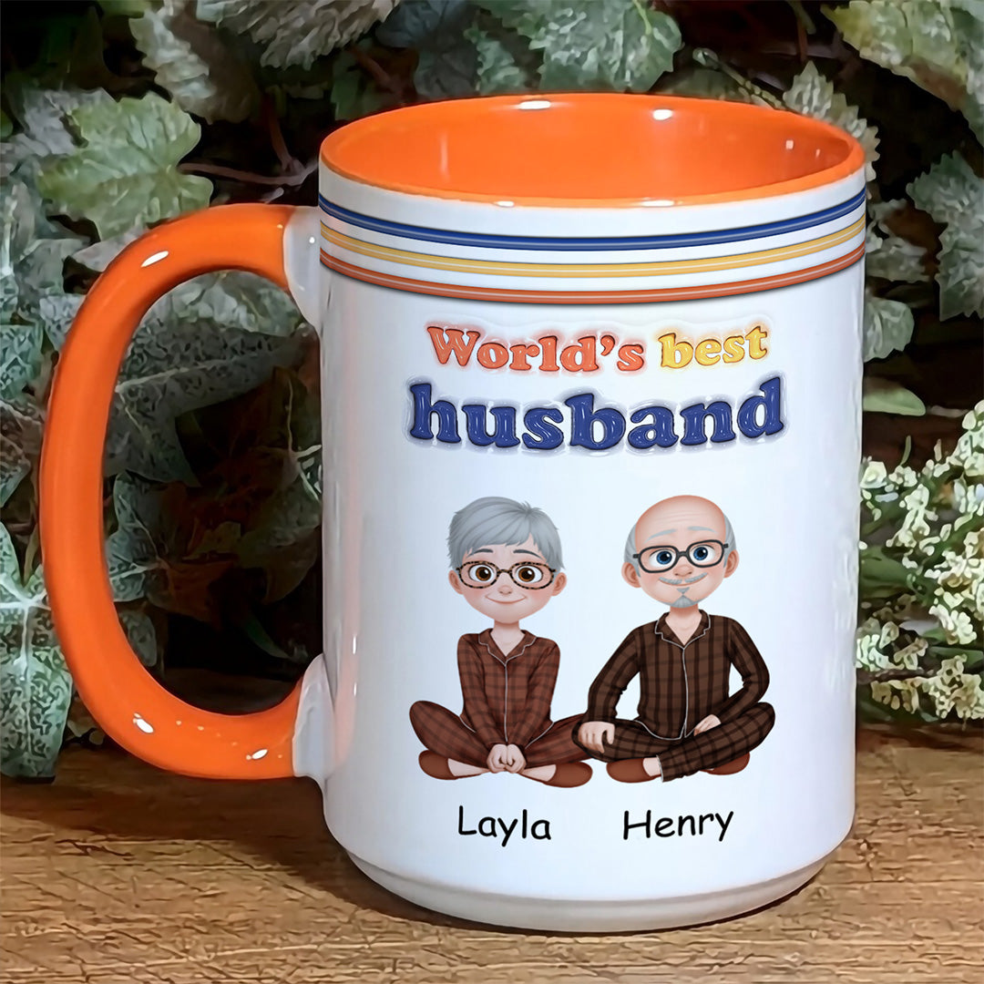 APST03 World's Best Boyfriend - 3D Inflated Effect Custom Personalized Mug