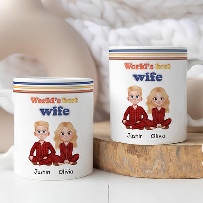 APST03 World's Best Boyfriend - 3D Inflated Effect Custom Personalized Mug
