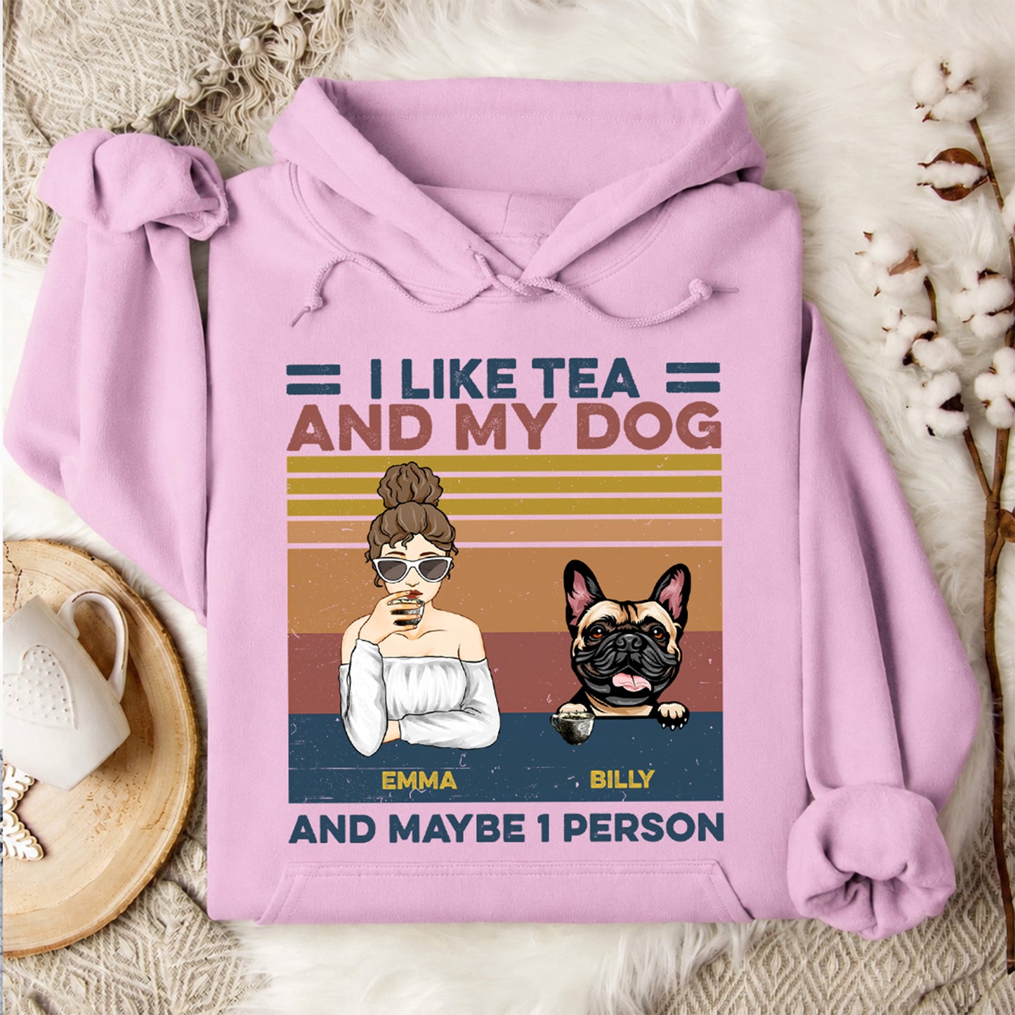 UPST127 I Like Beer And My Dog And Maybe 3 People - Personalized T-shirt Hoodie